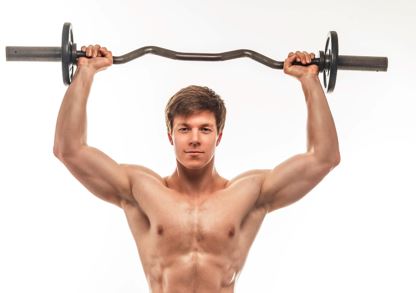 bicepsy ćwiczenia ze sztangą 
