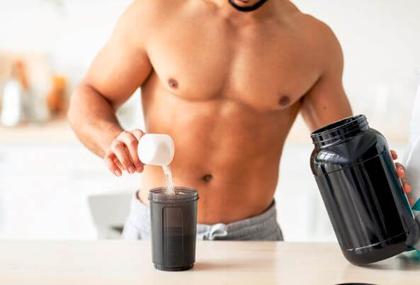 shake proteinowy na śniadanie z odzywką białkową